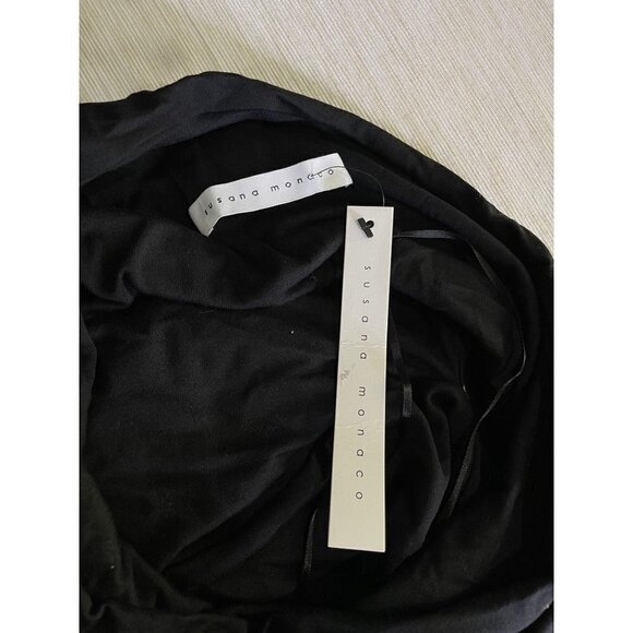 Susana Monaco One Shoulder Dress Black Women's Size XS - Picture 9 of 11